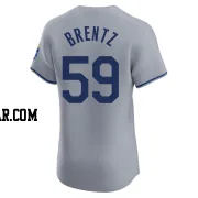 Jake Brentz Men's Kansas City Royals Gray Elite Road Jersey