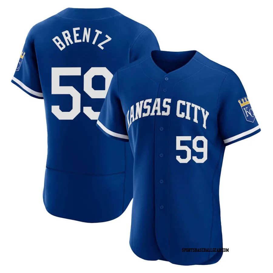 Jake Brentz Men's Kansas City Royals Royal Authentic 2022 Alternate Jersey