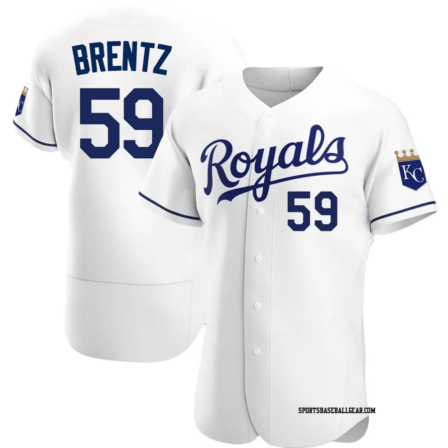 Jake Brentz Men's Kansas City Royals White Authentic Home Jersey