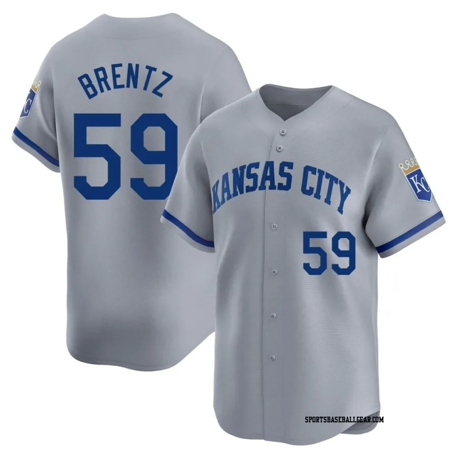 Jake Brentz Youth Kansas City Royals Gray Limited Away Jersey