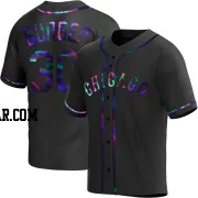 Jake Burger Men's Chicago White Sox Black Holographic Replica Alternate Jersey