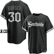 Jake Burger Men's Chicago White Sox Black Replica 2021 City Connect Jersey