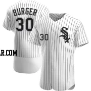 Jake Burger Men's Chicago White Sox White Authentic Home Jersey