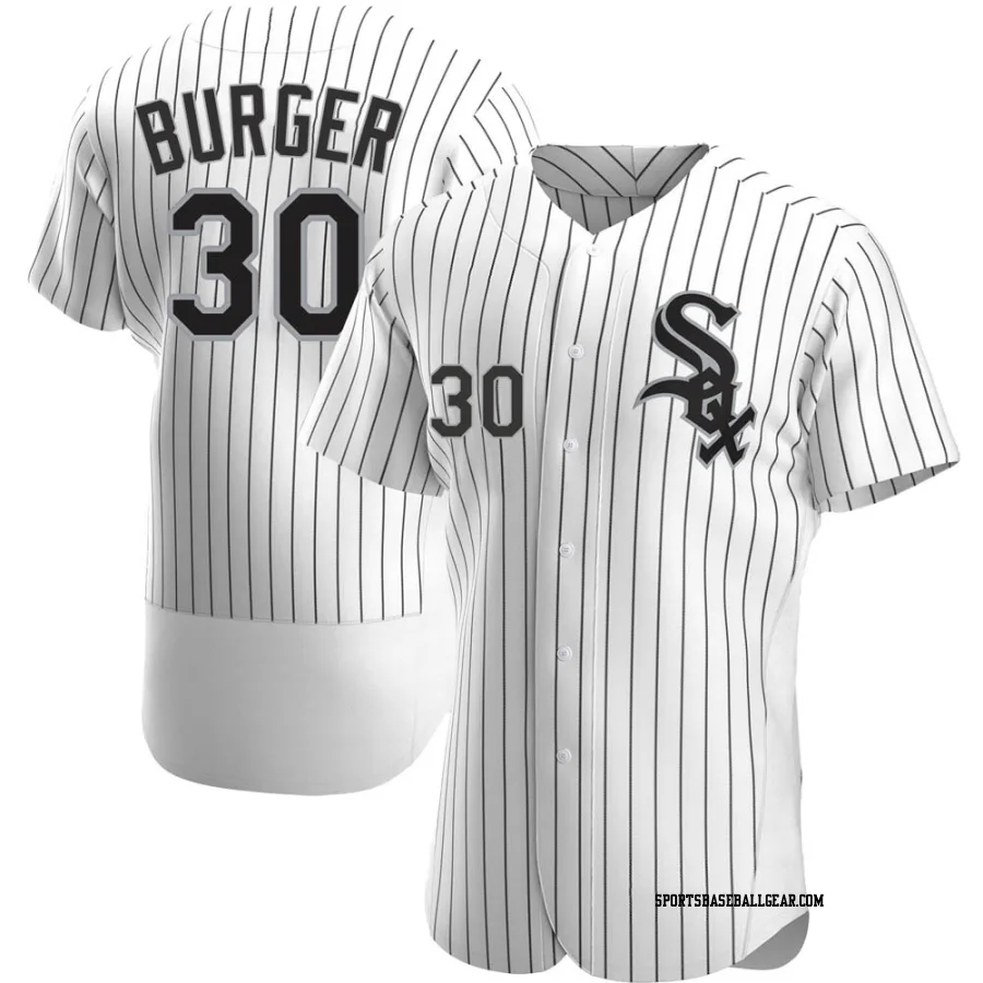 Jake Burger Men's Chicago White Sox White Authentic Home Jersey