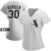 Jake Burger Women's Chicago White Sox White Authentic Home Jersey