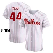 Jake Cave Men's Philadelphia Phillies White Elite Home Jersey