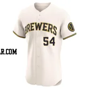 Jake Cousins Men's Milwaukee Brewers Cream Elite Home Jersey