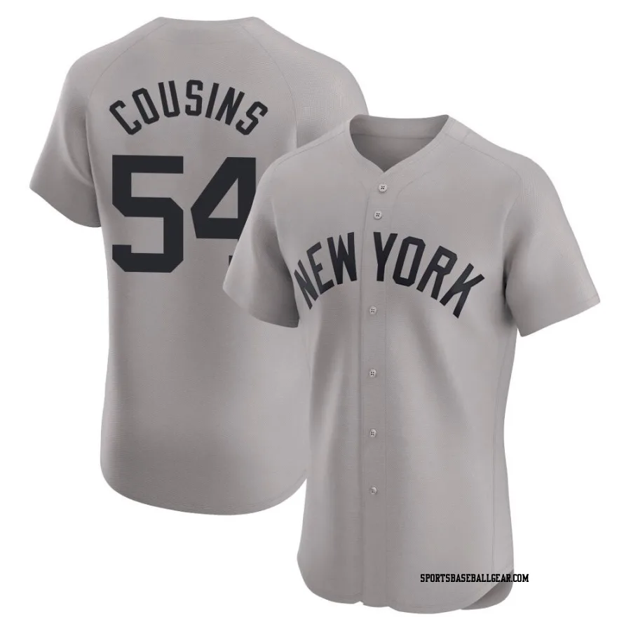 Jake Cousins Men's New York Yankees Gray Elite Road Jersey