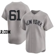 Jake Cousins Men's New York Yankees Gray Limited Away 2nd Jersey