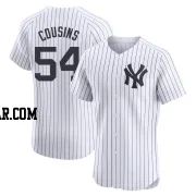 Jake Cousins Men's New York Yankees White Elite Home Jersey