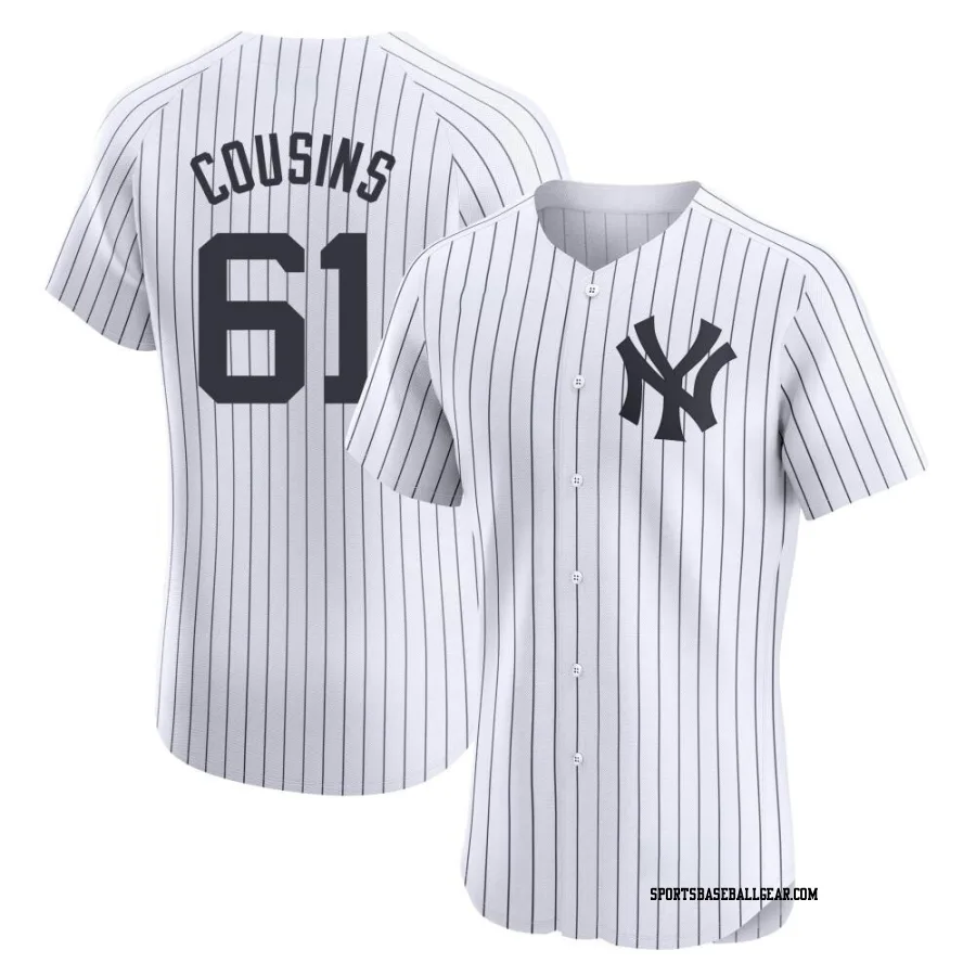 Jake Cousins Men's New York Yankees White Elite Home Jersey