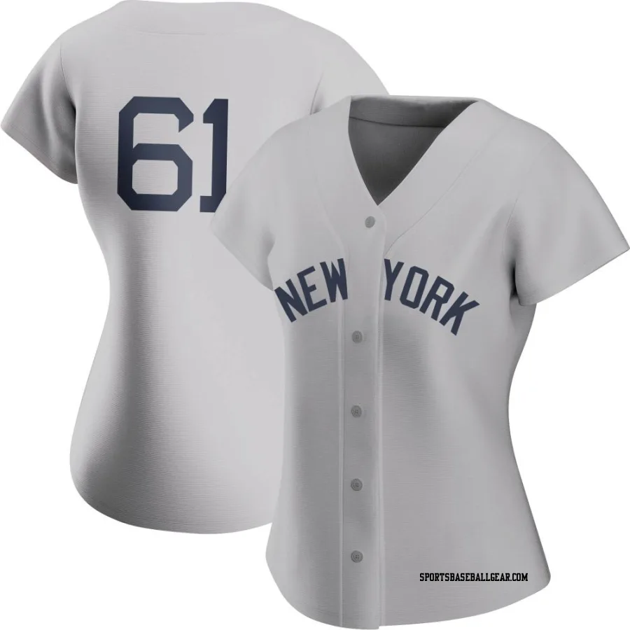 Jake Cousins Women's New York Yankees Gray Authentic 2021 Field of Dreams Jersey