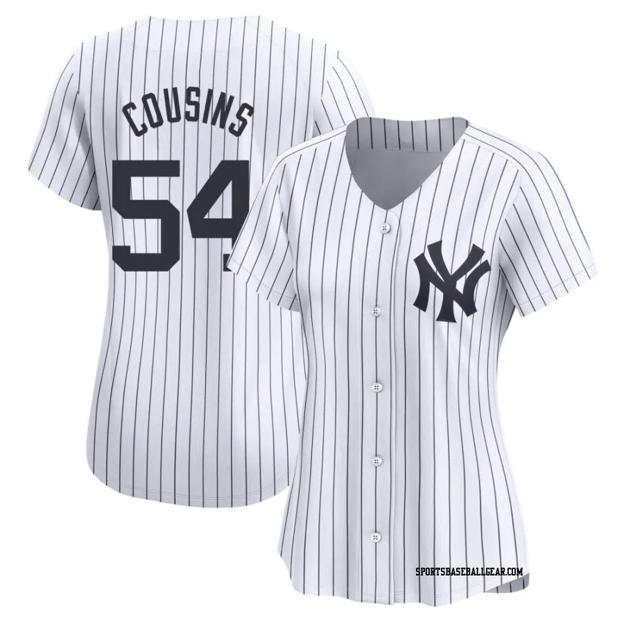 Jake Cousins Women's New York Yankees White Limited Yankee Home Jersey