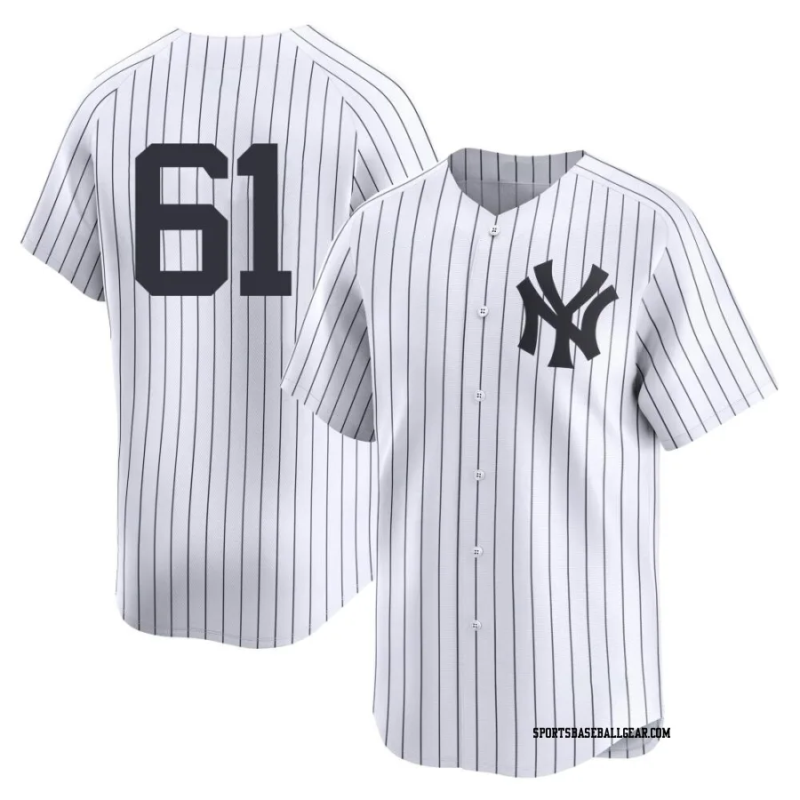 Jake Cousins Youth New York Yankees White Limited Yankee Home 2nd Jersey