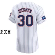 Jake Diekman Men's New York Mets White Elite Home Patch Jersey