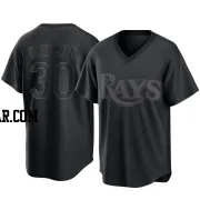 Jake Diekman Men's Tampa Bay Rays Black Replica Pitch Fashion Jersey