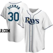 Jake Diekman Men's Tampa Bay Rays White Replica Home Jersey