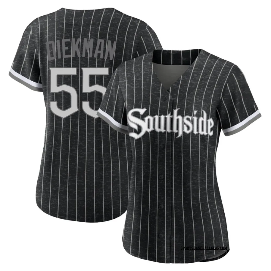 Jake Diekman Women's Chicago White Sox Black Authentic 2021 City Connect Jersey