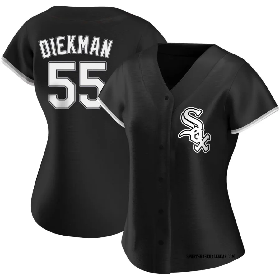 Jake Diekman Women's Chicago White Sox Black Authentic Alternate Jersey