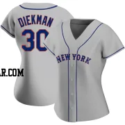 Jake Diekman Women's New York Mets Gray Authentic Road Jersey