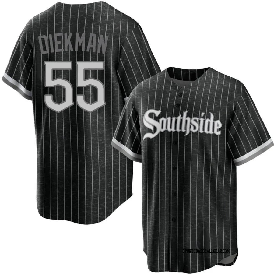 Jake Diekman Youth Chicago White Sox Black Replica 2021 City Connect Jersey