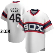 Jake Eder Men's Chicago White Sox White Replica Cooperstown Collection Jersey