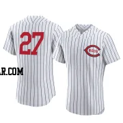 Jake Fraley Men's Cincinnati Reds White Authentic 2022 Field Of Dreams Jersey