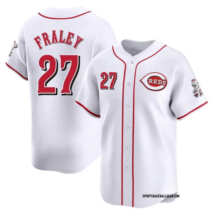 Jake Fraley Men's Cincinnati Reds White Limited Home Jersey