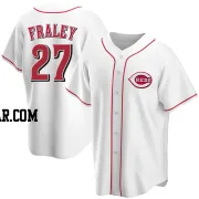 Jake Fraley Men's Cincinnati Reds White Replica Home Jersey