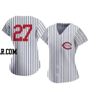 Jake Fraley Women's Cincinnati Reds White Authentic 2022 Field Of Dreams Jersey