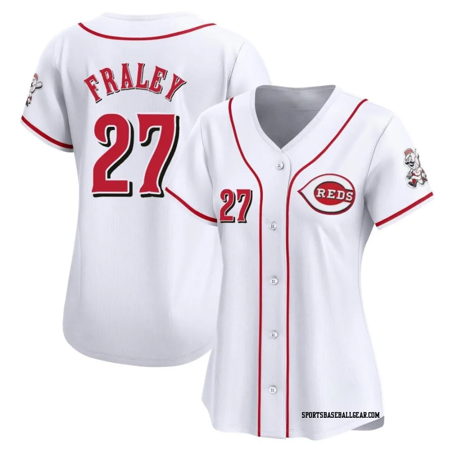 Jake Fraley Women's Cincinnati Reds White Limited Home Jersey