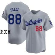 Jake Gelof Men's Los Angeles Dodgers Gray Limited Away Jersey