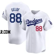 Jake Gelof Men's Los Angeles Dodgers White Limited 2024 World Tour Seoul Series Home Jersey