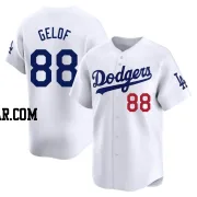 Jake Gelof Men's Los Angeles Dodgers White Limited Home Jersey