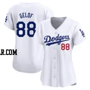 Jake Gelof Women's Los Angeles Dodgers White Limited Home Jersey