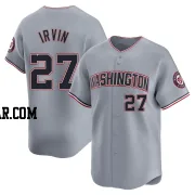 Jake Irvin Men's Washington Nationals Gray Limited Road Jersey