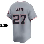 Jake Irvin Men's Washington Nationals Gray Limited Road Jersey