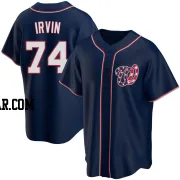 Jake Irvin Men's Washington Nationals Navy Replica Alternate Team Jersey