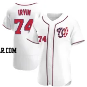 Jake Irvin Men's Washington Nationals White Authentic Alternate Jersey