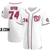 Jake Irvin Men's Washington Nationals White Authentic Home Jersey