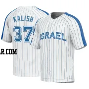 Jake Kalish Men's Israel Baseball White Replica 2023 World Baseball Classic Jersey