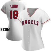 Jake Lamb Women's Los Angeles Angels White Authentic Home Jersey