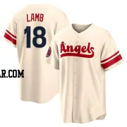 Jake Lamb Youth Los Angeles Angels Cream Replica 2022 City Connect Jersey