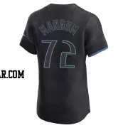 Jake Mangum Men's Tampa Bay Rays Charcoal Elite 2024 City Connect Jersey