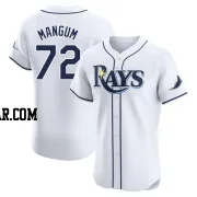 Jake Mangum Men's Tampa Bay Rays White Elite Home Jersey