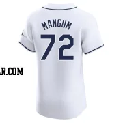 Jake Mangum Men's Tampa Bay Rays White Elite Home Jersey