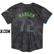 Jake Mangum Toddler Tampa Bay Rays Charcoal Limited 2024 City Connect Jersey