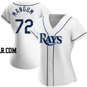 Jake Mangum Women's Tampa Bay Rays White Authentic Home Jersey