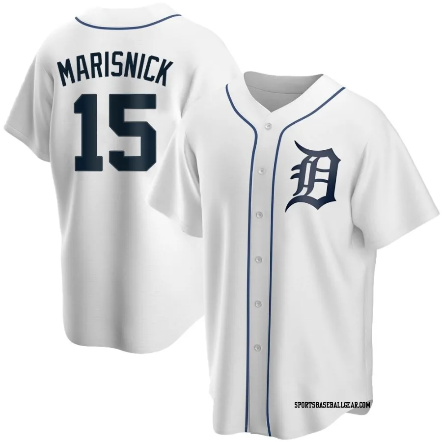 Jake Marisnick Men's Detroit Tigers White Replica Home Jersey