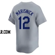 Jake Marisnick Men's Los Angeles Dodgers Gray Limited Away Jersey